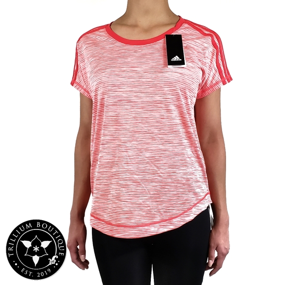 adidas Tops - Adidas Climalite Women's Striped Tee (NWT)